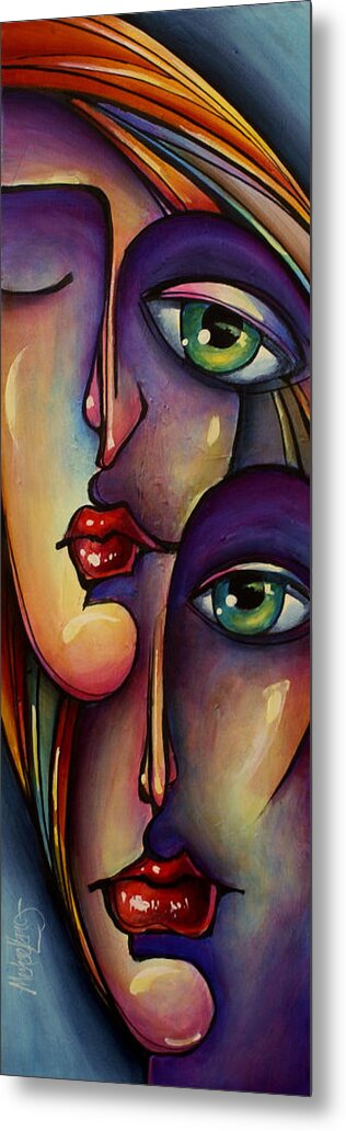 Urban Expressions Metal Print featuring the painting Urban Expressions #1 by Michael Lang