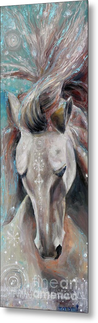 Dance Metal Print featuring the painting Dancing Horse by Manami Lingerfelt