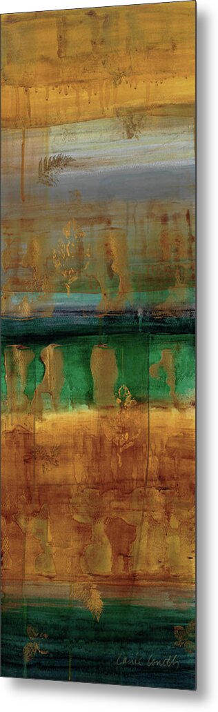 Gold Metal Print featuring the painting The World As We Know It II #1 by Lanie Loreth