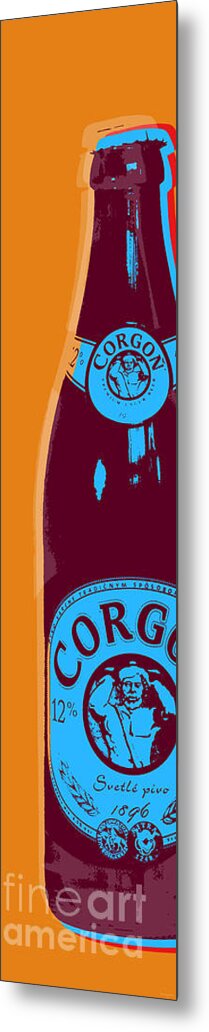 Beer Metal Print featuring the digital art Corgon by Jean luc Comperat