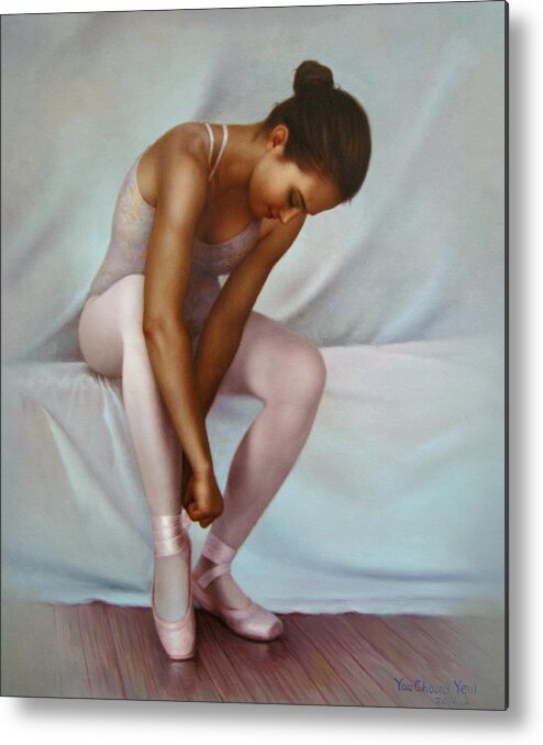 Ballerina Metal Print featuring the painting Ballerina 4 by Yoo Choong Yeul