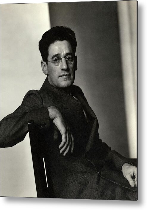 Playwright Metal Print featuring the photograph A Portrait Of George S. Kaufman #1 by Edward Steichen