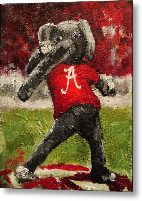 Alabama Metal Print featuring the painting Big Al by Carole Foret