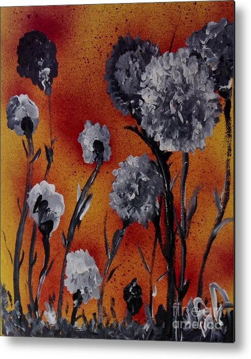 Flower Tree Art Metal Print featuring the painting Flower Power #1 by James Daugherty