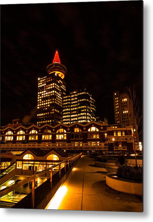 2013 Metal Print featuring the photograph Harbour Centre Christmas Tree #1 by Haren Images- Kriss Haren