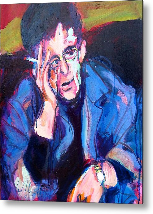 Lou Reed Metal Print featuring the painting Lou Reed #2 by Les Leffingwell