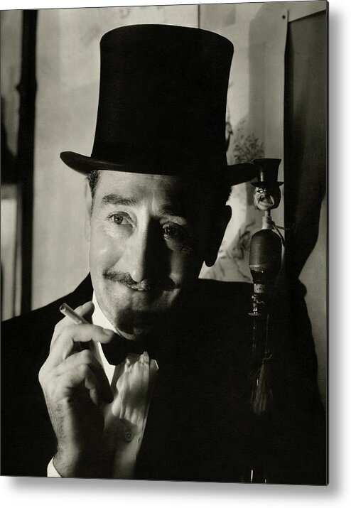 Actor Metal Print featuring the photograph Portrait Of Adolphe Menjou #1 by Edward Steichen