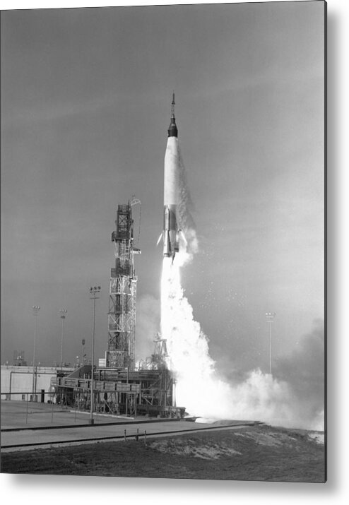 1961 Metal Print featuring the photograph Project Mercury, 1961 #1 by Granger