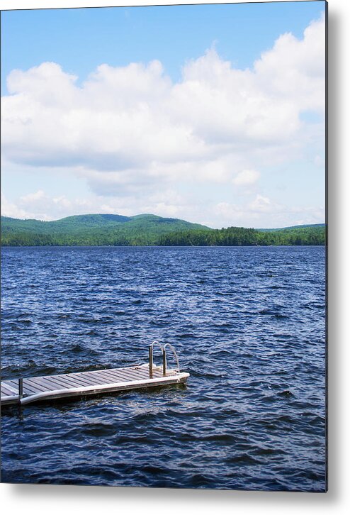 Tranquility Metal Print featuring the photograph Usa, Maine, Camden, View Of Lake With #1 by Daniel Grill