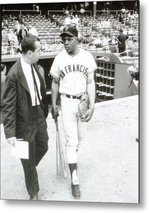 classic Metal Print featuring the photograph Willie Mays #12 by Retro Images Archive