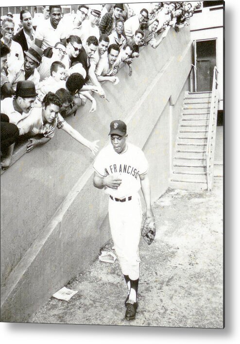 classic Metal Print featuring the photograph Willie Mays #16 by Retro Images Archive