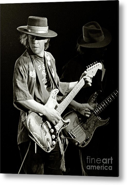 Stevie Ray Metal Print featuring the photograph Stevie Ray Vaughan 1984 by Chuck Spang
