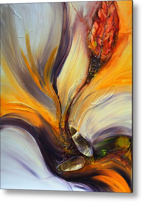 Burst Metal Print featuring the painting Burst #3 by Pat Purdy