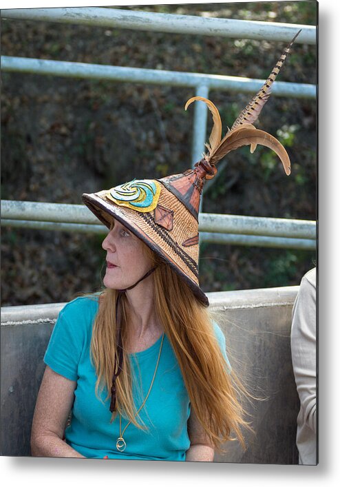 Canoes Metal Print featuring the photograph Vermillionville Boat Parade #4 by Gregory Daley MPSA