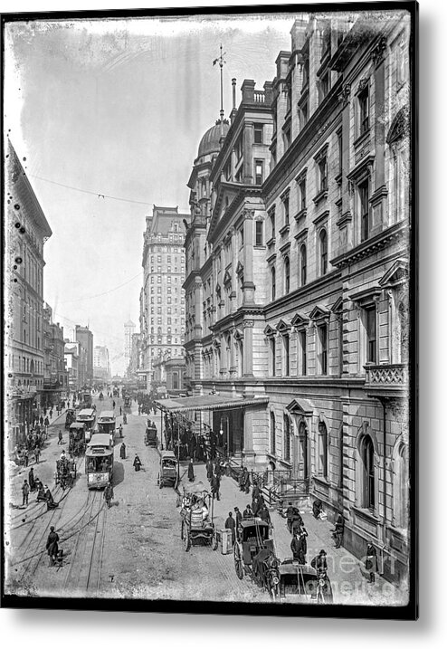 Ny Metal Print featuring the photograph 42nd Street by Russell Brown