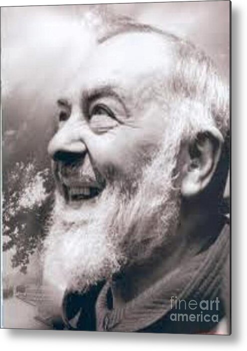 Prayer Metal Print featuring the photograph Padre Pio #43 by Archangelus Gallery