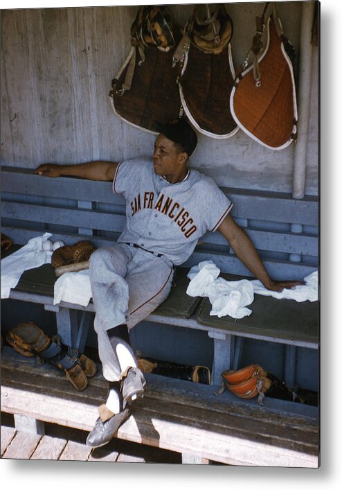 classic Metal Print featuring the photograph Willie Mays #5 by Retro Images Archive