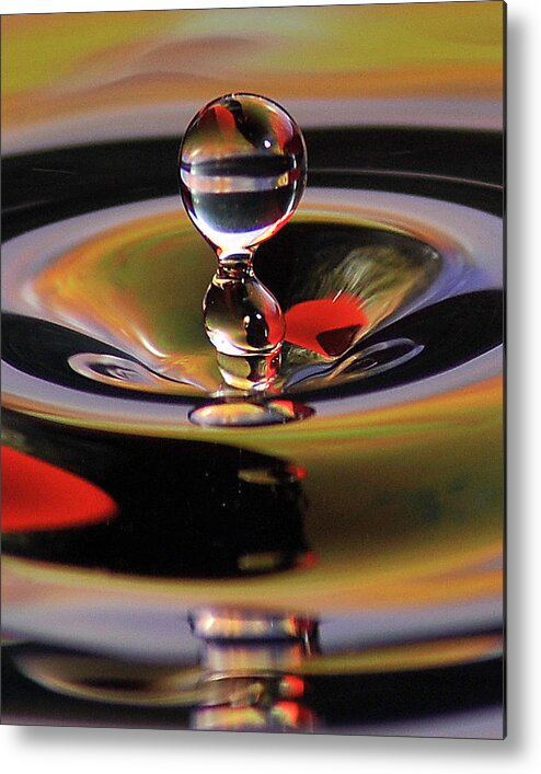 Water Drops Metal Print featuring the photograph Untitled #6 by Gene Tatroe