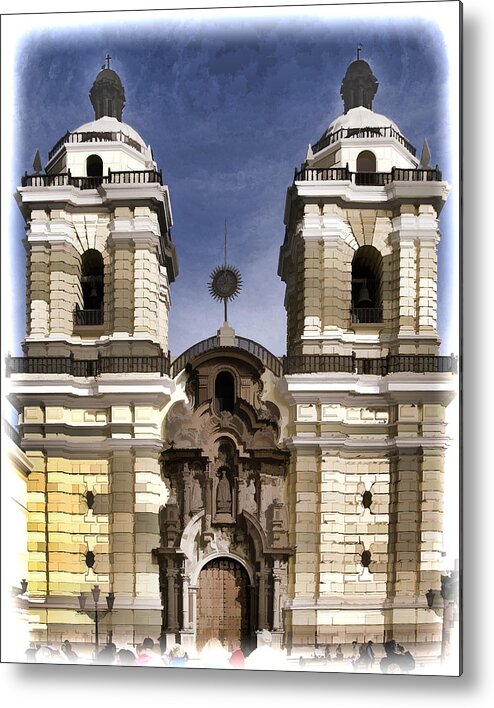 Lima Peru Metal Print featuring the photograph The Monastery of San Francisco - Lima Peru #8 by Jon Berghoff