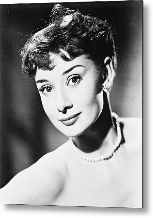 Audrey Hepburn Metal Print featuring the photograph Audrey Hepburn #9 by Silver Screen