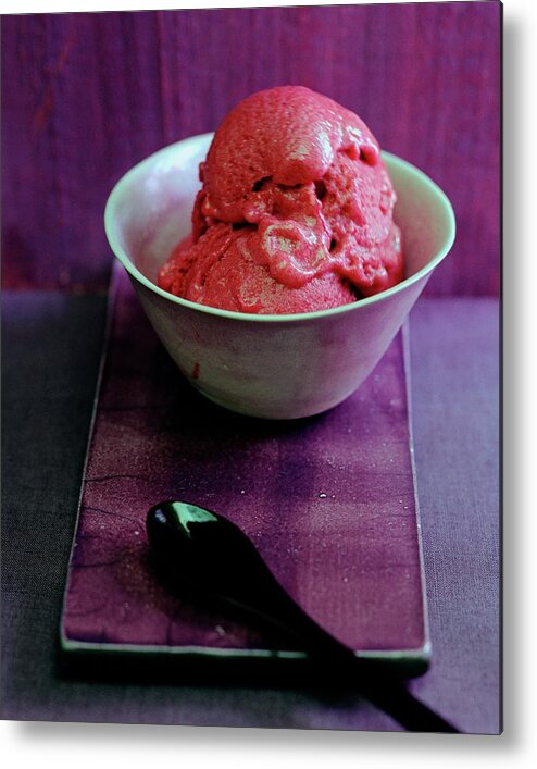 Dairy Metal Print featuring the photograph A Bowl Of Gelato by Romulo Yanes