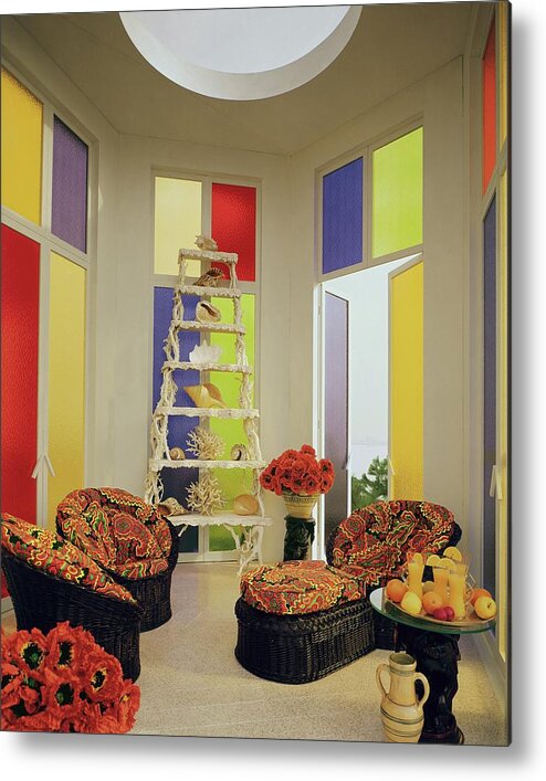 Mallory-tills Inc Metal Print featuring the photograph A Colorful Living Room by Wiliam Grigsby