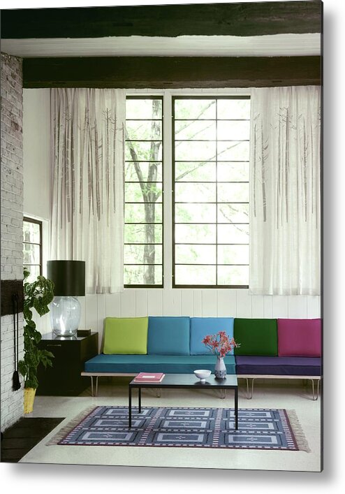Wolfgang Fyler Metal Print featuring the photograph A Colourful Living Room by Wiliam Grigsby