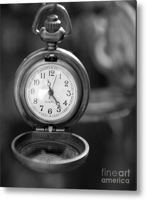 Clocks Metal Print featuring the photograph A Moment in Time by Nina Silver