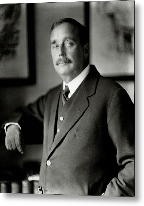 Career Metal Print featuring the photograph A Portrait Of H. G. Wells by Nickolas Muray