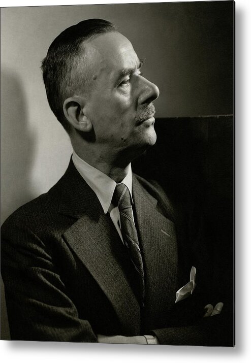 Literary Metal Print featuring the photograph A Portrait Of Thomas Mann by Edward Steichen