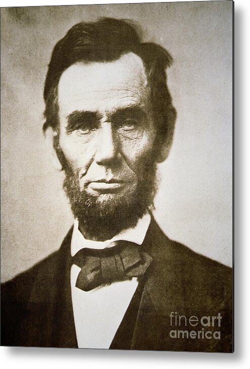 Abraham Metal Print featuring the photograph Abraham Lincoln by Alexander Gardner