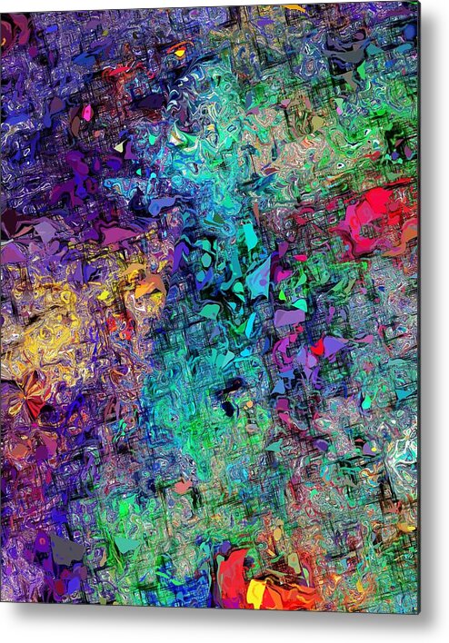 Abstract Metal Print featuring the digital art Abstract 061313 by David Lane