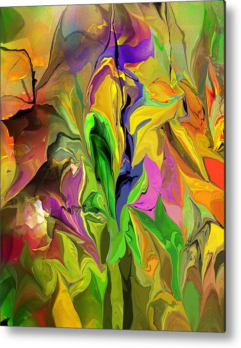 Abstract Metal Print featuring the digital art Abstract 070313 by David Lane