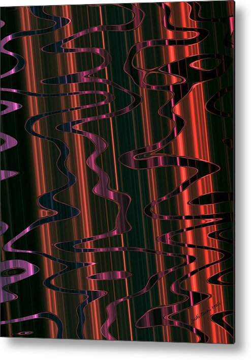 Abstract Metal Print featuring the digital art Abstract 327 by Judi Suni Hall