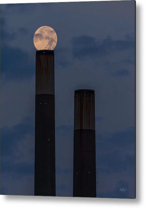 Moon Metal Print featuring the photograph Aligning Worlds by Everet Regal