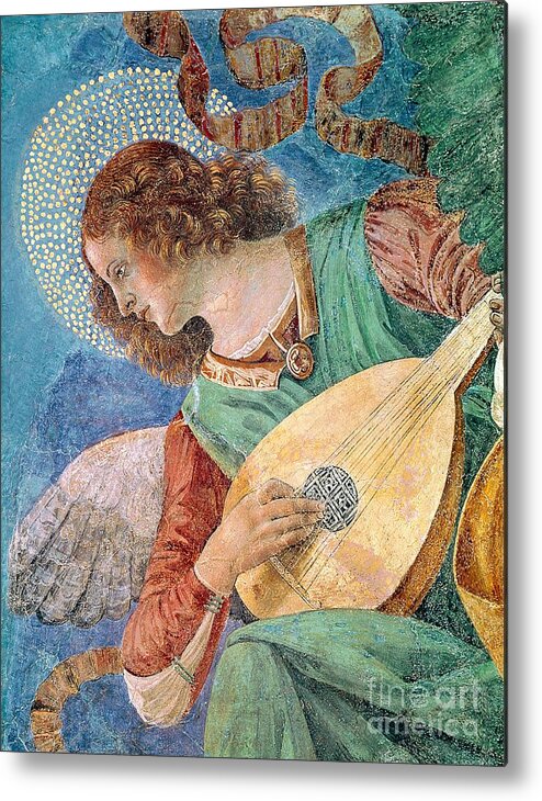 Forli Metal Print featuring the painting Angel Musician by Melozzo da Forli