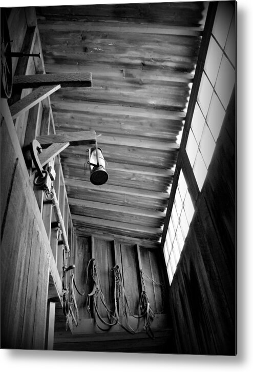 Tools Metal Print featuring the photograph At the Museum - bw by Marilyn Wilson