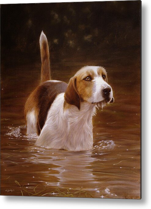 Hound Metal Print featuring the painting Banquet by John Silver