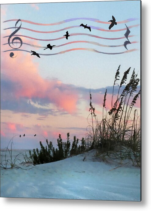 Beach Metal Print featuring the photograph Beach Music by Deborah Smith