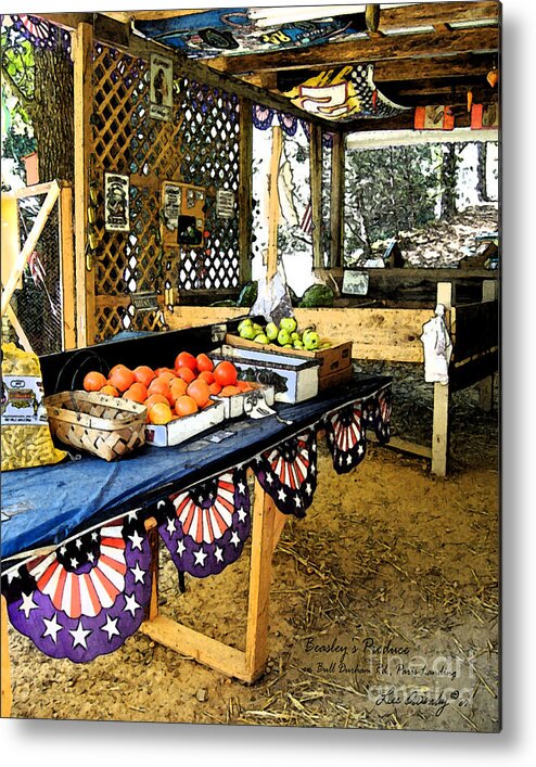 Rural Scene Metal Print featuring the photograph Beasley's Produce by Lee Owenby