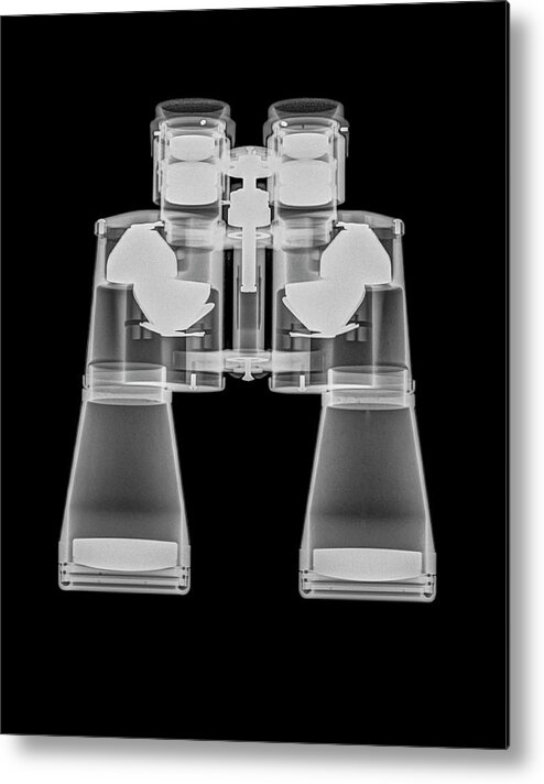 Binocular Metal Print featuring the photograph Binoculars Under X-ray by Photostock-israel/science Photo Library