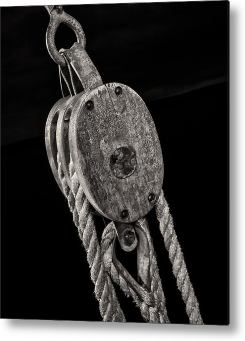 Block And Tackle Metal Print featuring the photograph Block and Tackle by Fred LeBlanc