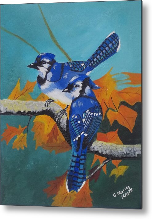 Bird Metal Print featuring the painting Blues Hangout by Gregory Murray