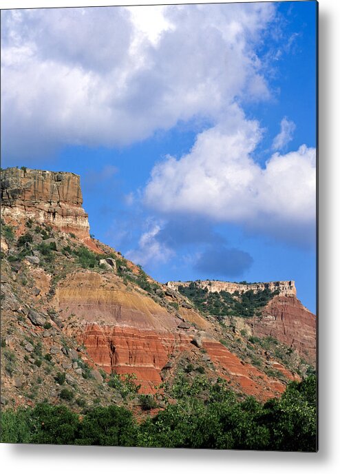 Cowboy Metal Print featuring the photograph Bluffs in the Glass Mountains by Richard Smith