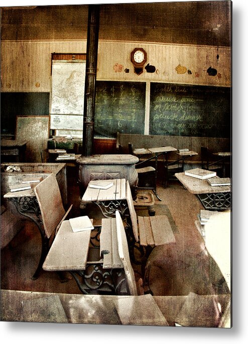 Bodie Metal Print featuring the photograph Bodie School Room by Lana Trussell