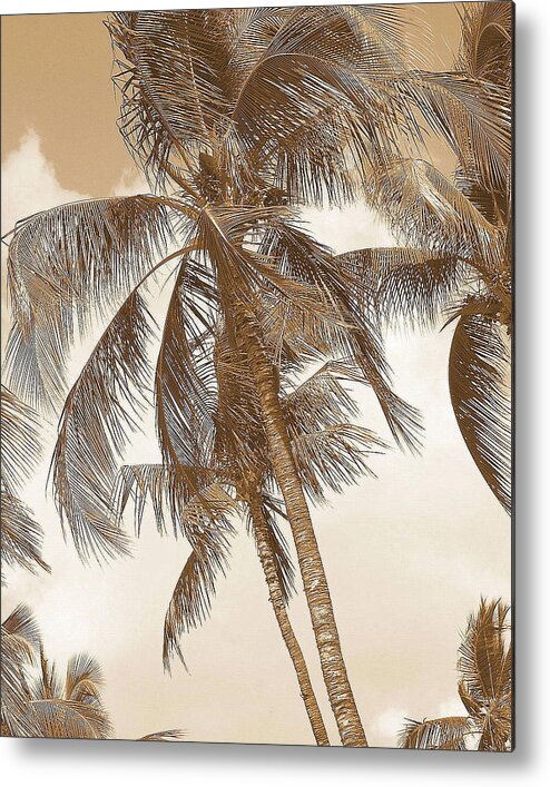  Sepia Sunset Pictures Metal Print featuring the photograph Breeze by Athala Bruckner