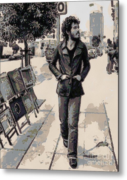 Bruce Springsteen Metal Print featuring the digital art Bruce Springsteen by Paulette B Wright