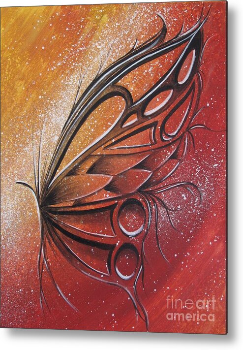 Reina Metal Print featuring the painting Butterfly 6 by Reina Cottier
