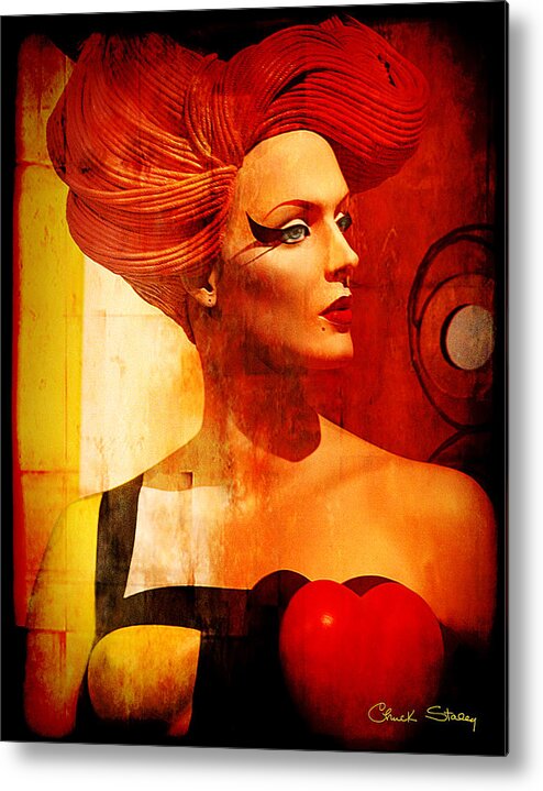 Girl Metal Print featuring the mixed media Calypso Mama by Chuck Staley