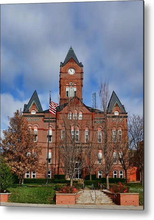 Cass County Courthouse Metal Print featuring the photograph Cass County Courthouse by Nikolyn McDonald